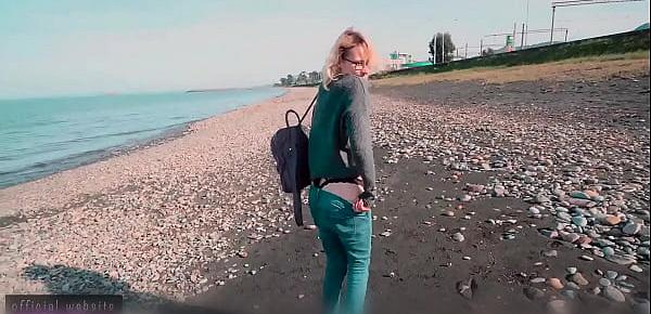  Public Agent fuck Russian Teen in Doggy Under the Bridge with Cum Swallow